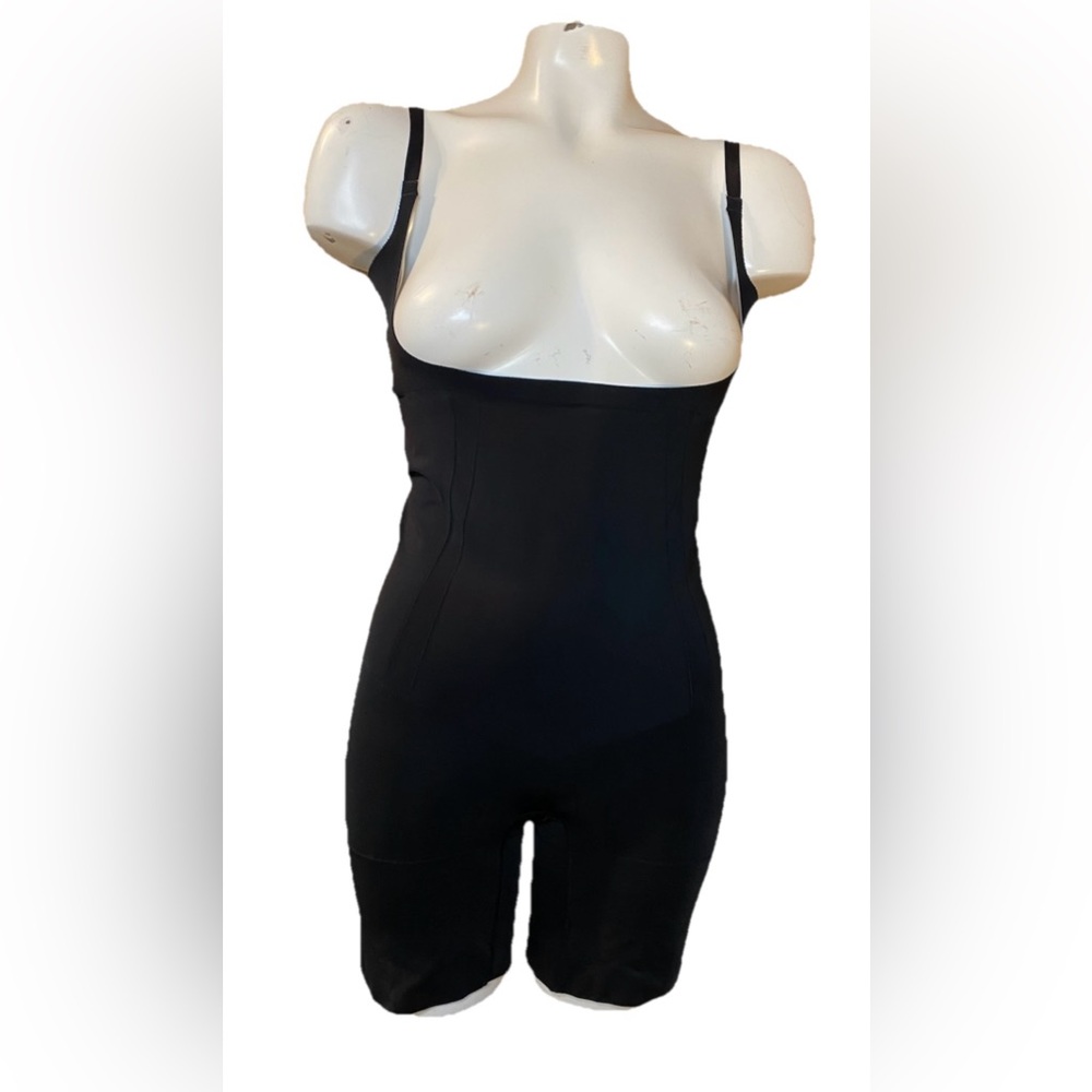 Spanx Oncore Open-Bust Mid Thigh Body Suit
